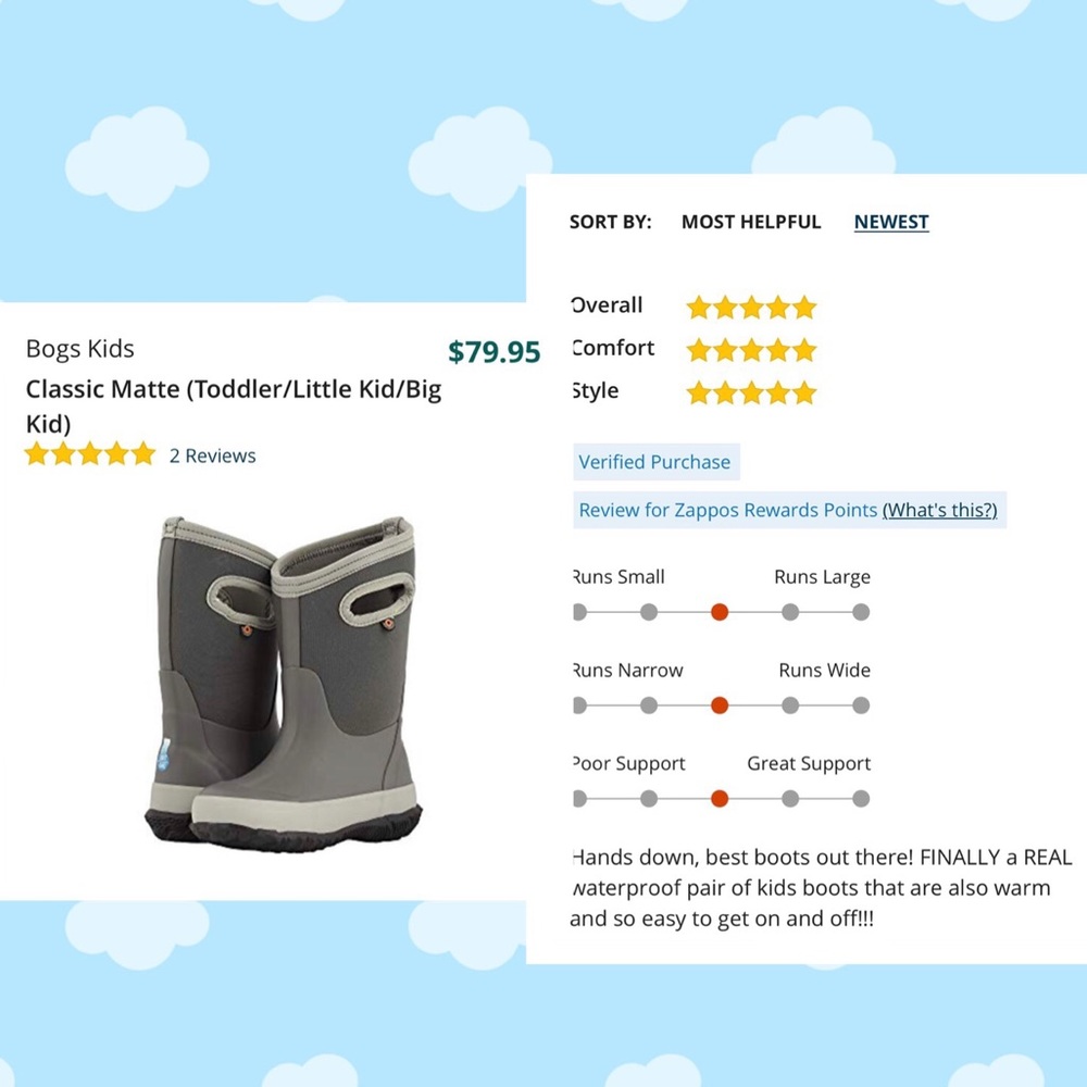 Boys Blue/teal Bogs boots